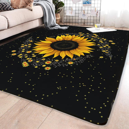 Butterfly Carpet Area Rug - Lovely Butterflies Printed Carpets for Kids Butterfly Theme Living Room Indoor Bedroom Decor Soft Polyester Yoga Mat 2'x3'