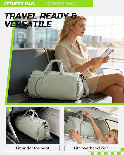 Gym Bag Womens Mens with Shoes Compartment and Wet Pocket Travel Duffel Bag for Women for Plane Sport Gym Tote Bags Swimming Yoga Waterproof Weekend Overnight Carry on Bag Hospital Holdalls - Colors A