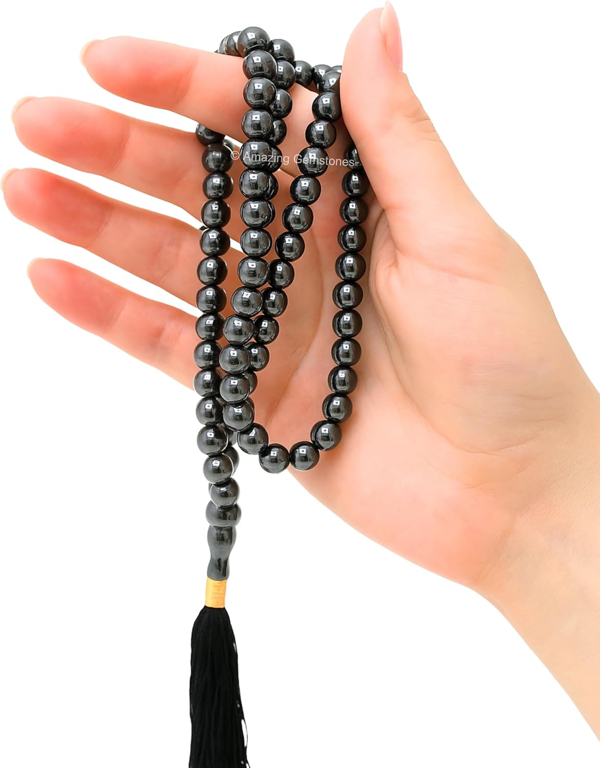 Amazing Gemstone 108 Beads Handmade Mala (Knotted, Rudraksha) - Colors A