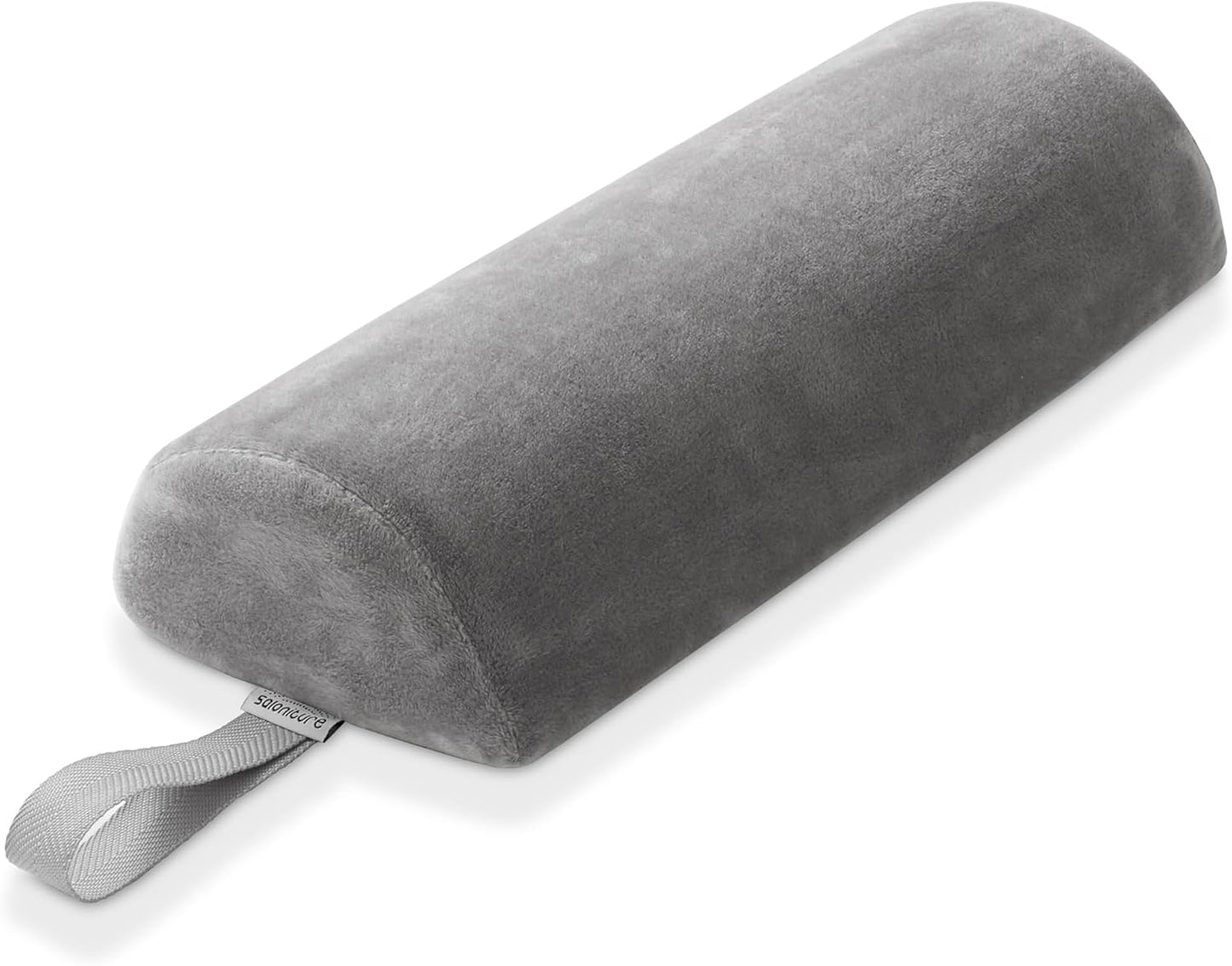 Saloniture Half Round Neck Massage Table Bolster Pillow Pad - 13 x 6 x 3 Inch - Black