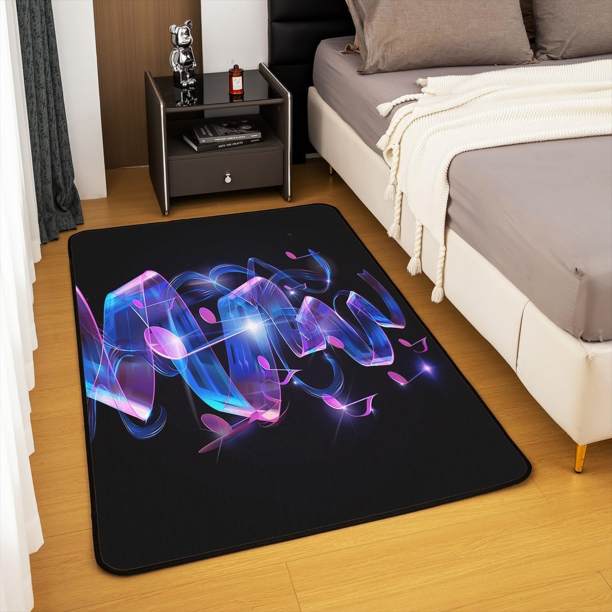 Yoga Area Rug 4x5 Boho Mandala Rugs for Living Room Bedroom Zen Spiritual Super Cozy Decorative Carpet Women Adults Floor Mats Home Decor