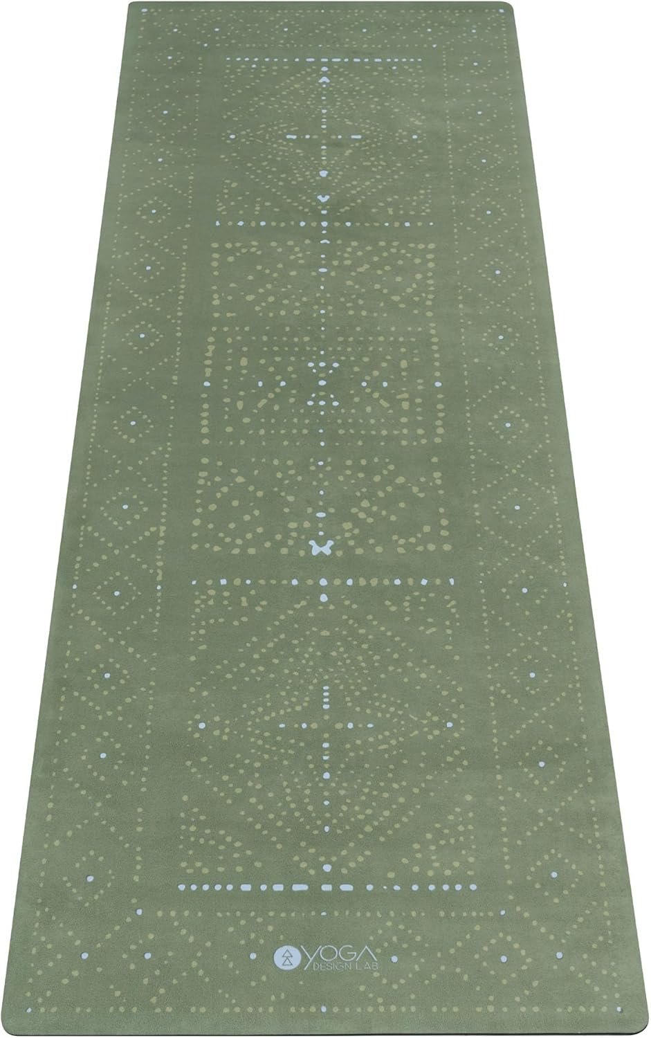 YOGA DESIGN LAB | The Combo Yoga Mat | 2-in-1 Mat+Towel | Eco Luxury | Ideal for Hot Yoga, Power, Bikram, Ashtanga, Sweat | Studio Quality | Includes Carrying Strap!