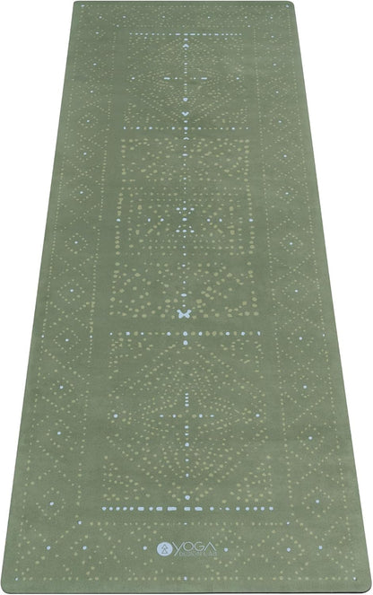 YOGA DESIGN LAB | The Combo Yoga Mat | 2-in-1 Mat+Towel | Eco Luxury | Ideal for Hot Yoga, Power, Bikram, Ashtanga, Sweat | Studio Quality | Includes Carrying Strap!