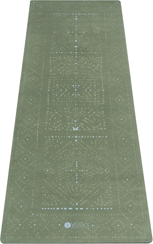 YOGA DESIGN LAB | The Combo Yoga Mat | Eco Luxury | Ideal for Hot Yoga, Power, Bikram, Ashtanga, Sweat | Studio Quality | Includes Carrying Strap!