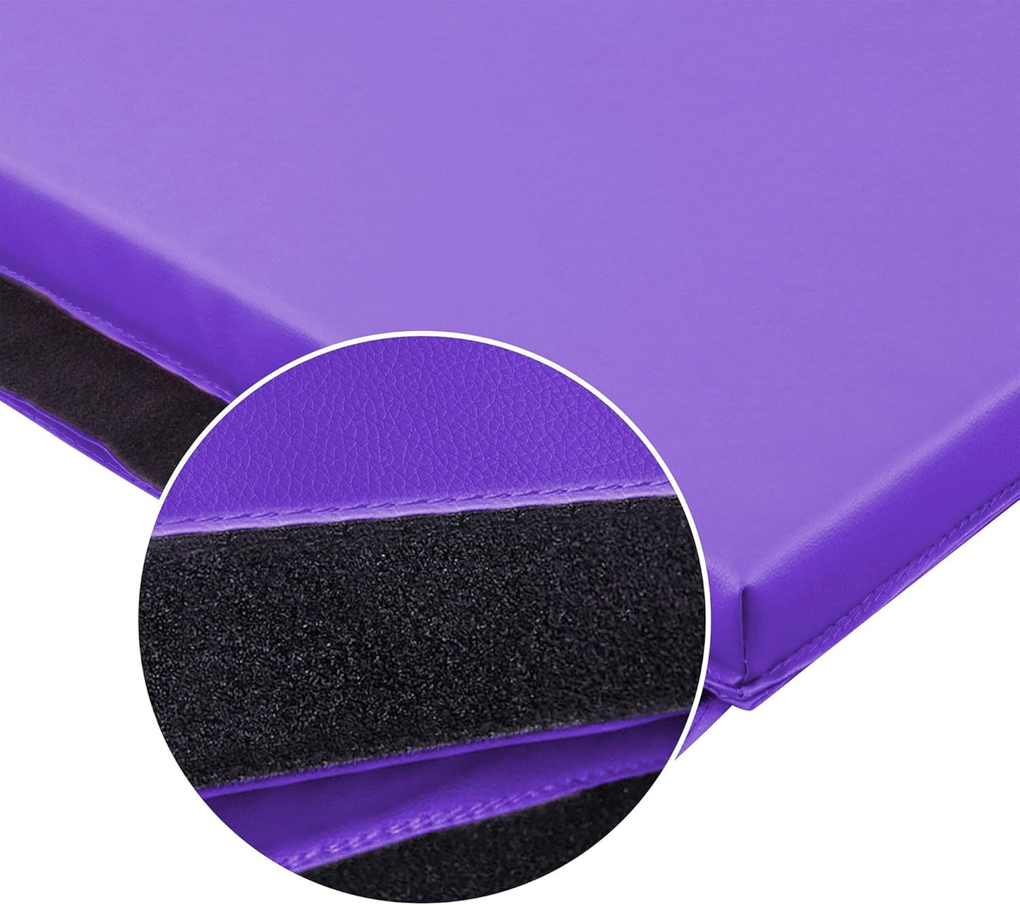 BalanceFrom 6x4 Feet 4-Panel Folding Gymnastics Mat – 2-Inch Thick Pad with Vinyl Surface and Carrying Handles for Tumbling, Yoga, Pilates, Home Workouts, and Martial Arts