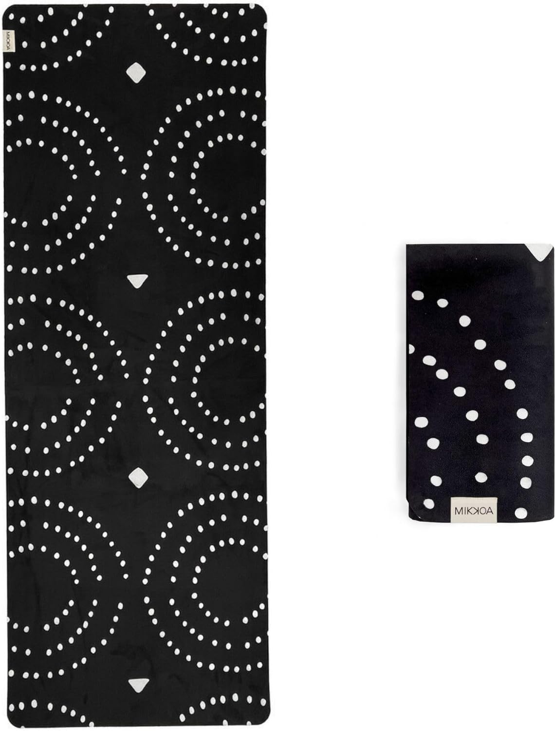 Travel Yoga Mat 1.5mm | Foldable, Lightweight Mat | Use for Travel, Backpacking, Yoga Retreat, Outdoors, Gym, Pilates, Machine Washable, Eco-Friendly