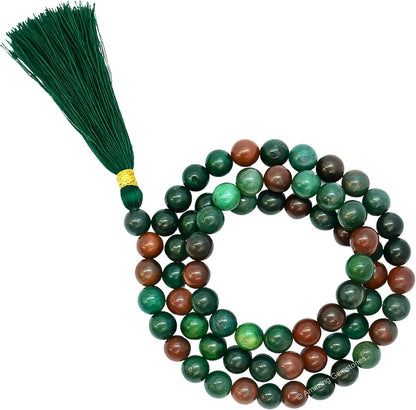 Amazing Gemstone 108 Beads Handmade Mala (Knotted, Rudraksha) - Colors B