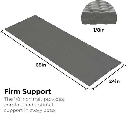 10-Pack Yoga Mat, 68" x 24" Non Slip Exercise Mat, 4mm Thick Gym Mat for Fitness and Stretching, Bulk Non Toxic Yoga Mats for Schools and Studios