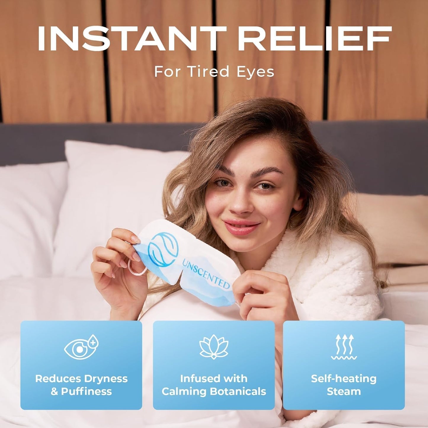 Body Restore Heated Eye Mask for Dry Eyes 30 Pack – Fathers Day Gift for Dad, Birthday Gifts for Women and Men, Self Heating Warm Compress, Relaxation – Variety