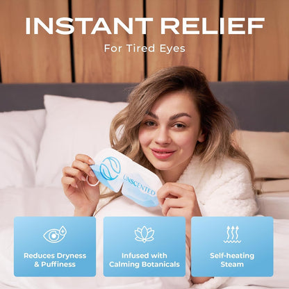 Body Restore Heated Eye Mask for Dry Eyes 30 Pack – Fathers Day Gift for Dad, Birthday Gifts for Women and Men, Self Heating Warm Compress, Relaxation – Variety