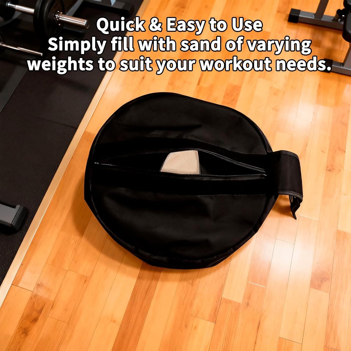 Adjustable Sandbag for Weight Training：100 LB Heavy Duty Sand Bags for Fitness & Workout, Gym & Home Exercise Equipment for Men or Women (Sand Not Included)