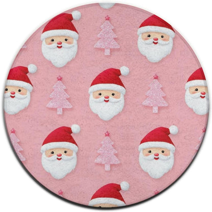 Large Home Decor Mat, Soft Round Yoga Carpet, Non Slip Machine Washable Home Office Circle Rug Gothic Witchy Sun Moon Mushroom Moth