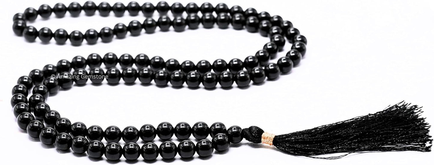 Amazing Gemstone 108 Beads Handmade Mala (Knotted, Rudraksha) - Colors A