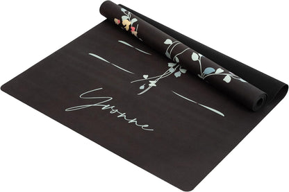 Yvonne Hummingbird Harmony Travel Yoga Mat - Ultra Thin 1/16” (1.5mm), Lightweight, Foldable & Non-Slip, Eco-Friendly Natural Rubber for Travel & Home + Free Carrying Strap