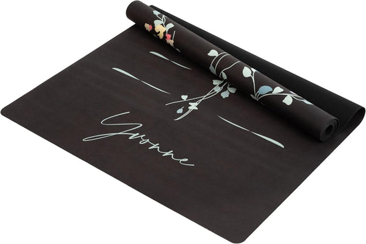 Yvonne Hummingbird Harmony Travel Yoga Mat - Ultra Thin 1/16” (1.5mm), Lightweight, Foldable & Non-Slip, Eco-Friendly Natural Rubber for Travel & Home + Free Carrying Strap