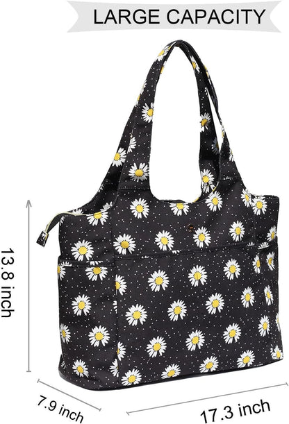ESVAN Yoga Tote Bag Mat bag Women Shoulder Bags Carryall Tote for Travel Office Workout Gym Nurse Beach