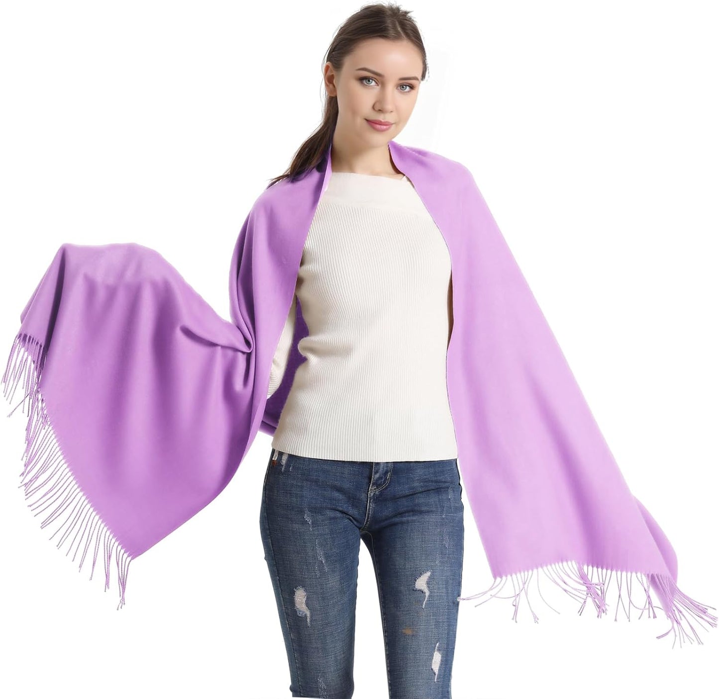 Pashmina Scarf and Shawl - Soft Women Pashminas Wrap for Wedding Evening Party dresses