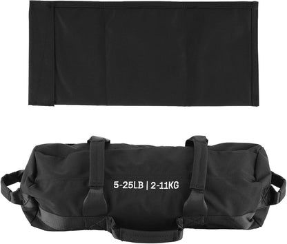 Adjustable Heavy-Duty Sandbag Set for Strength Training & Yoga – Durable Multi-Handle Fitness Equipment – Versatile Full-Body Workout – Includes Unfilled Inner Bag