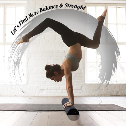 Yes4All High-Density EPP Half Round Back Roller Foam, Exercise Foam Roller for Yoga, Pilates & Stretching - 12, 18, 24, 36 inch