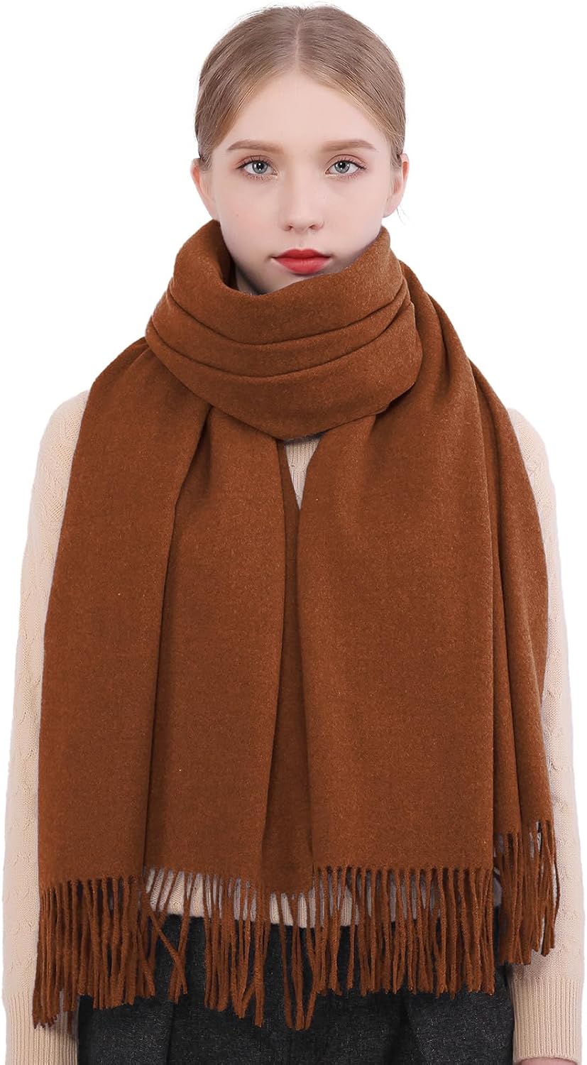 RIIQIICHY Winter Scarfs for Women Pashmina Shawls Wraps for Evening Dresses Large Warm Soft Scarves
