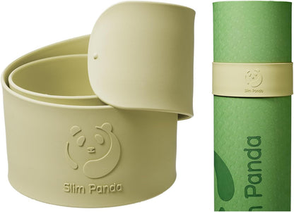 Slim Panda Yoga Mat Strap Slap Band, One Snap Keeps Mats Tightly Rolled, Heavy-Duty Clasp Fits Most Size Mats(24" L X 2" W)