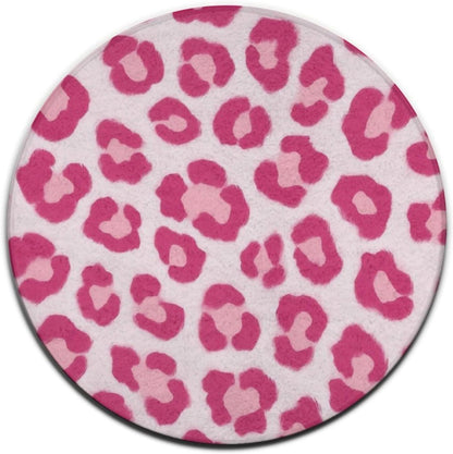 Soft Round Yoga Carpet, Office Chair Decor Round Mat for Carpet and Hardwood Floors Purple Butterfly