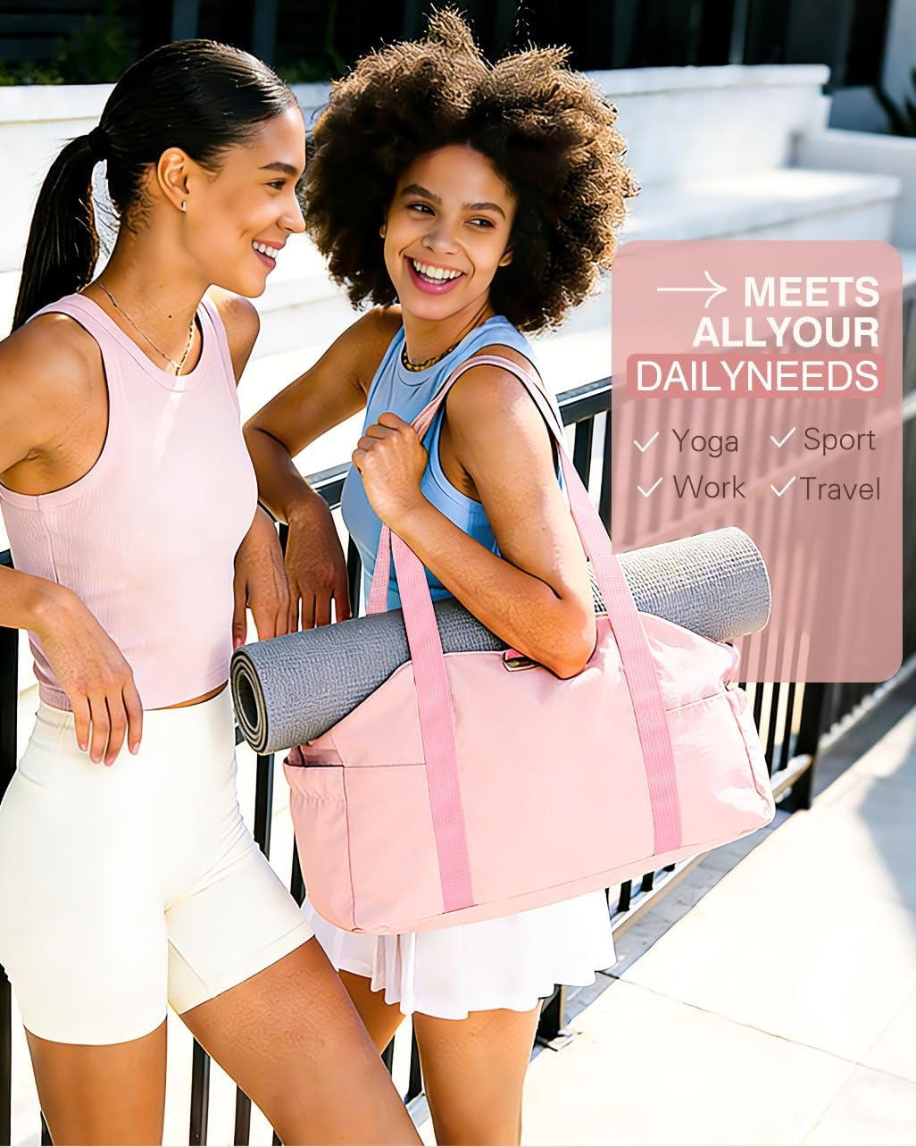 Tote Bag for Women, 26L Capacity Travel Purses Work Bag, Small Zipper Tote Bag for Travel Nurse Gym Teacher