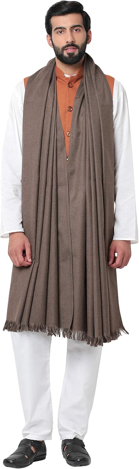 Weavers Villa Men's Plain Woollen Dhariwal Lohi/Shawl [50" X 100"]