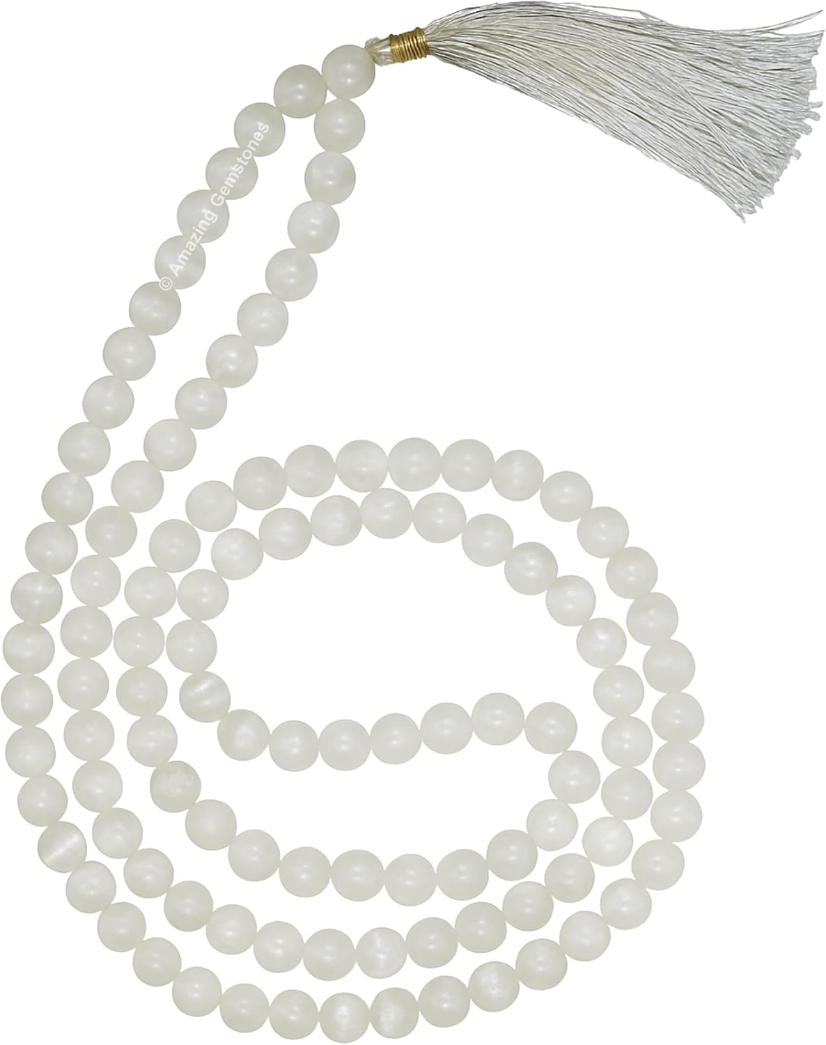 Amazing Gemstone 108 Beads Handmade Mala (Knotted, Rudraksha) - Colors B