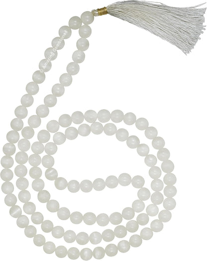Amazing Gemstone 108 Beads Handmade Mala (Knotted, Rudraksha) - Colors B
