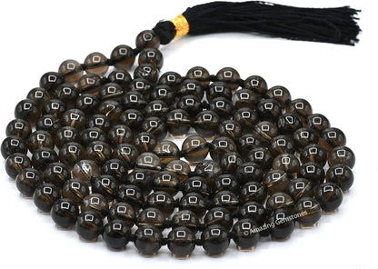 Amazing Gemstone 108 Beads Handmade Mala (Knotted, Rudraksha) - Colors B