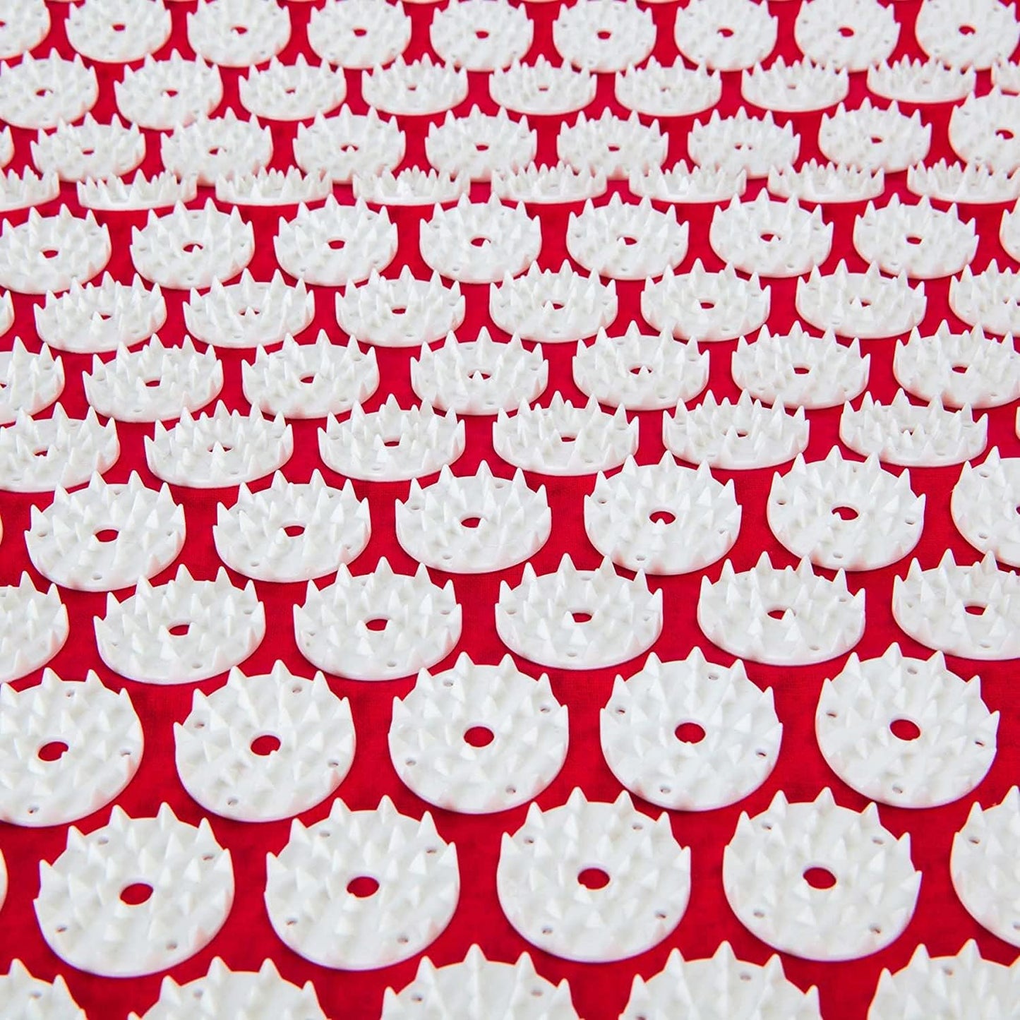 #DoYourFitness Acupressure Mat and Pillow Set - Relieves Stress, Back, Neck, and Sciatic Pain - Comes with a Vinyl Carry Bag for Storage and Travel - Red