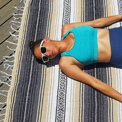 Open Road Goods Bulk Falsa Blankets - Handwoven Authentic Mexican Falsa - Great for Weddings, Yoga, Beach, Picnics, or Mexican Throw! (Tan, 7 Pack)