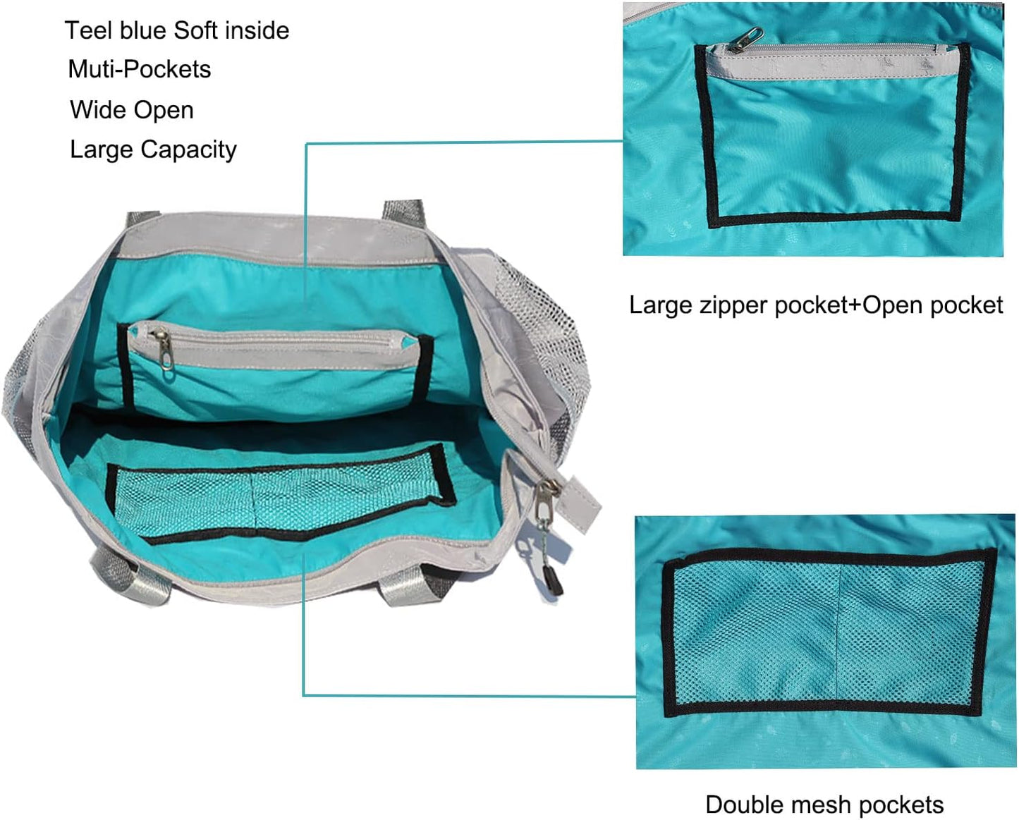 ESVAN Yoga Mat Bag Yoga Tote Carrier Shoulder Bag Carryall Tote for Office,Yoga,Pilates,Travel,Beach and Gym
