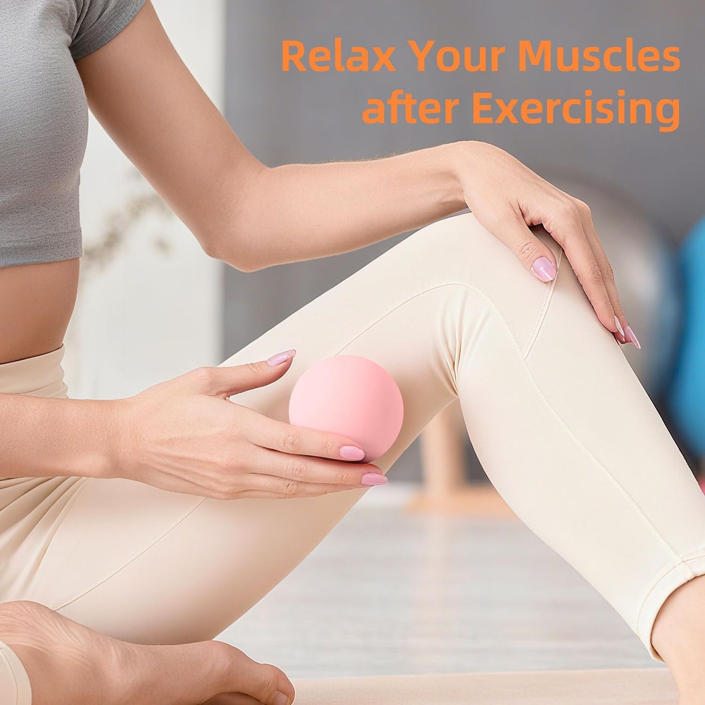 Massage Lacrosse Balls for Myofascial Release, Trigger Point Therapy and Yoga Therapy, Foot Massage Ball to Relieve Plantar Fasciitis Black