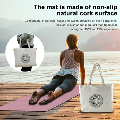 iodoo Foldable Yoga Mat 72" L x 32" W x 0.32 Inch Extra Thicked and Wided, Folding Yoga Mat for Travel with Canvas Carrying Bag, Non-Slip TPE Exercise Pilates Mat