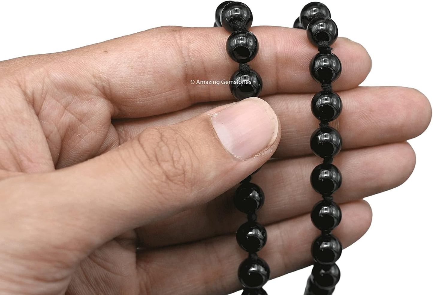 Amazing Gemstone 108 Beads Handmade Mala (Knotted, Rudraksha) - Colors A