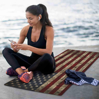 YETTASBIN Brown Solid Wood Yoga Mat for Women Men, Non Slip Exercise Mat Portable Travel Workout Mat with Storage Bag for Home Yoga, Pilates, Fitness 71x 26 Inch