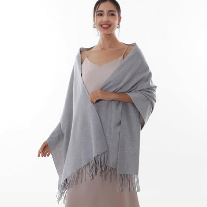 RIIQIICHY Winter Scarfs for Women Pashmina Shawls Wraps for Evening Dresses Large Warm Soft Scarves