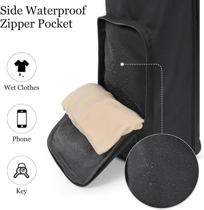 Yoga Mat Bag with Comfort Shoulder Strap and Side Pocket, Waterproof Yoga Mat Carrier Holder for Women and Men, Large Opening Pilates Bag for Workouts, Gym, Exercise