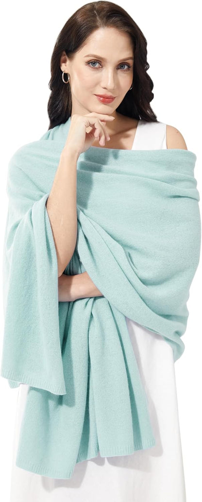 Soft Cashmere Blend Wrap Chic Scarf Stole for Women Wayfarer Travel Extra Large 87"x28" - Colors B
