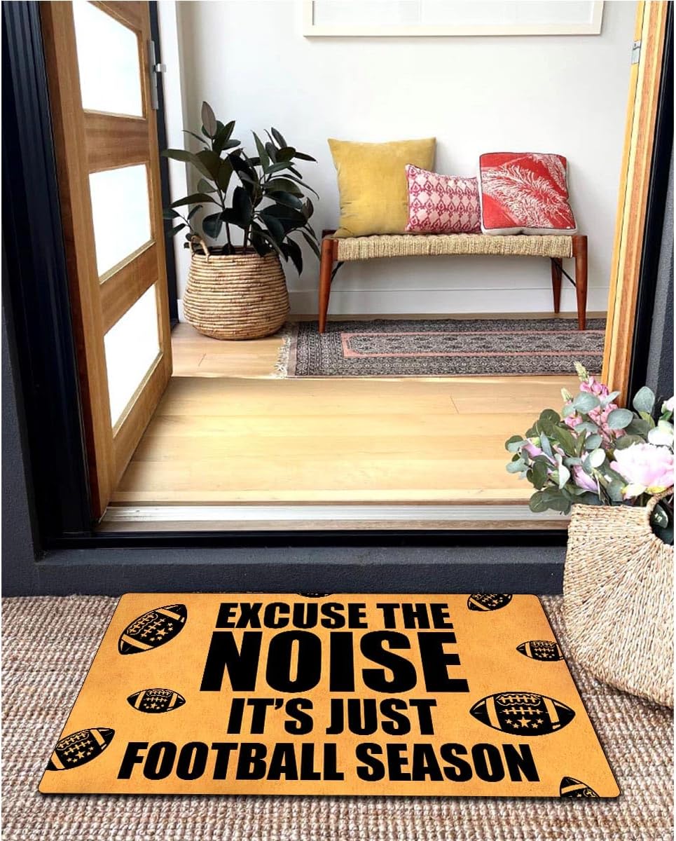 MELODADDY Funny Welcome Doormat Front Door Decor Rugs with Rubber Back 30"(L) x 18"(W) Personalized Matt Outside Entrance (Leave Your Worries At the Door Yoga Meditation Namaste)