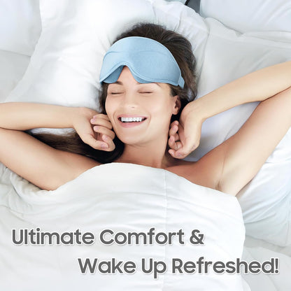 Sleep Mask - Total Blackout 3D Sleeping Mask, Super Lightweight & Silky Soft Eye Mask for Sleeping, Fully Adjustable Fit for Home, Office, Traveling, Meditation, Yoga, Pink, Mothers Day Gifts