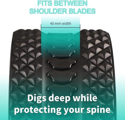 Back Roller Wheel 4 Pack - Yoga Wheel for Back Pain & Stretching,Back Roller for Deep Tissue Massage, Back Wheel for Physical Therapy & Exercise