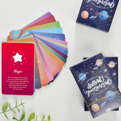 A ART·ZONE 52 Pcs Positive Affirmations Meditation Spiritual Self Care Cards Gifts, 9.7x6 cm Paper Prints