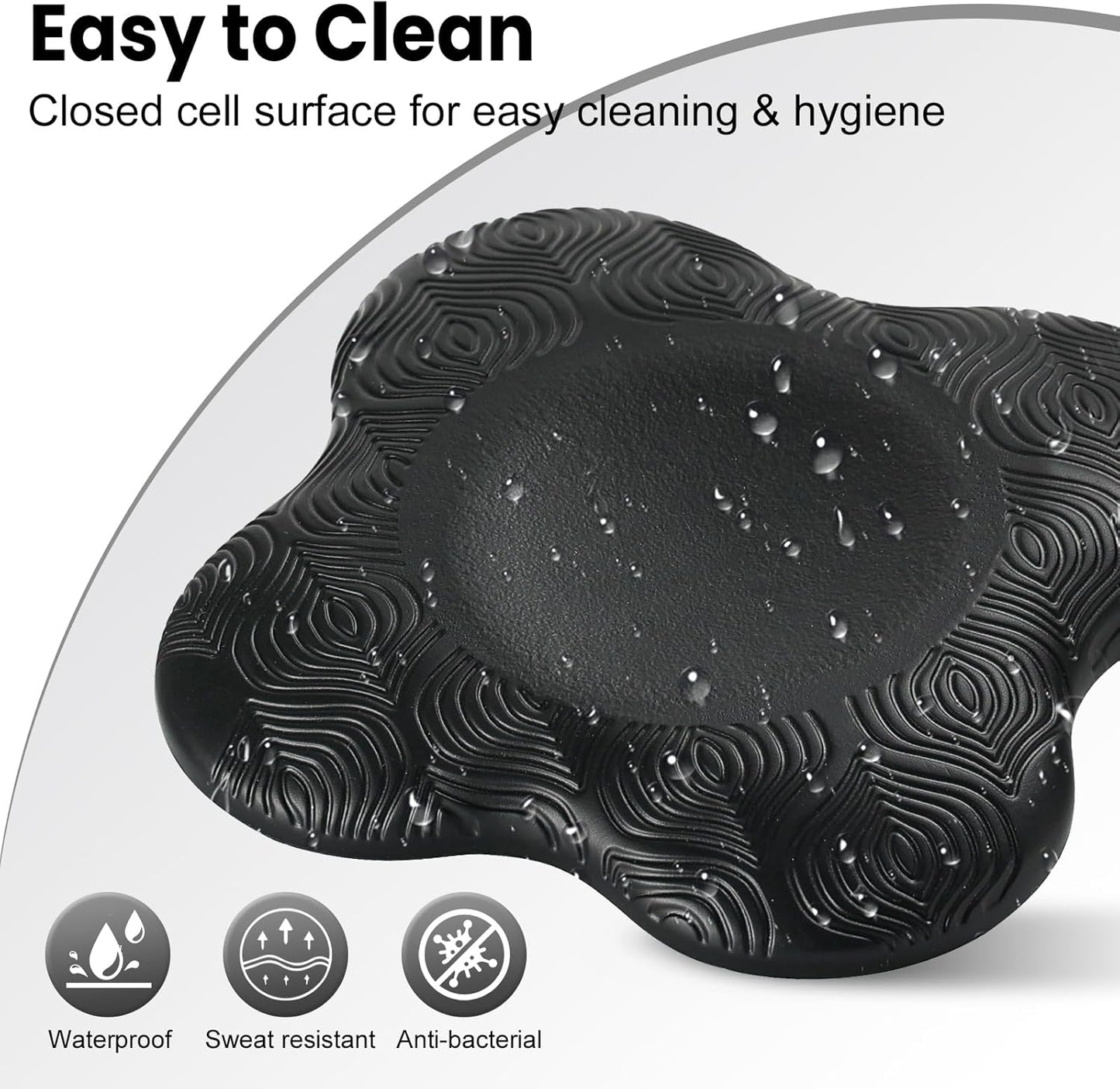 2 Pack Yoga Knee Pads Mat Set - Extra Thick Foam Kneeling Pad Cushion for Knees, Elbows, Wrists, Head - Yoga Essentials for Women Men, Non-Slip Pilates, Meditation, Floor Workouts