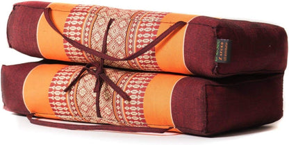 Zafuko Foldable Cushion - Organic Kapok Filling, use Folded and Unfolded for Meditation, Soft Yoga Prop, Portable Cushion
