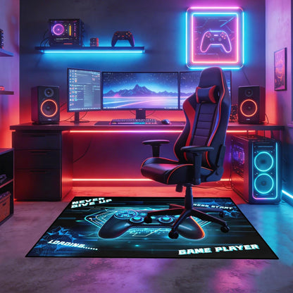 Game Controller Rugs for Bedroom Boys Living Room Gamer Gamepad Red Carpets Floor Mat Player Indoor Mats Gaming Art Design Home Decor Crystal Doormat Yoga Mats 3'x5'