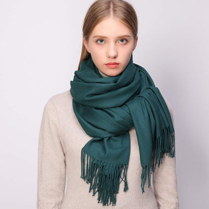 RIIQIICHY Women's Scarf Pashmina Shawls and Wraps for Evening Dress Bridesmaid Wedding Bridal Winter Warm Long Large Scarves