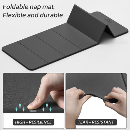 ILILI Foldable Yoga Mat 71 * 24 * 0.3'' - TPE Non-Slip Fitness Mat for Home，Waterproof & Lightweight (2lb) for Home Gym, Pilates & Stretching,Fitness Workouts